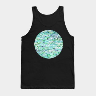 Marble Mosaic in Mint Quartz and Jade Tank Top